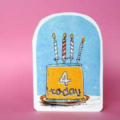 4 Today Cake Card