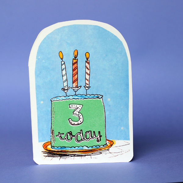 3 Today Cake Card