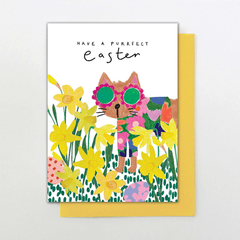Purrfect Easter Card