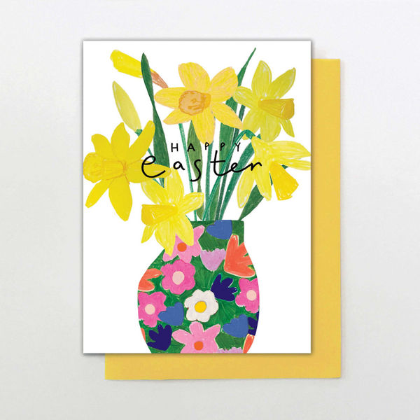 Happy Easter Daffodils Card