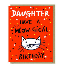 Daughter Meow-gical Card