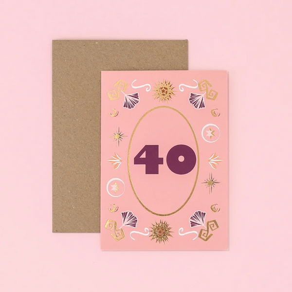 Milestone Age 40 Card