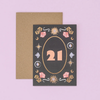 Milestone Age 21 Card