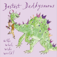 Bestest Daddysaurus Card