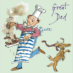 Great Dad Cooking Fathers Day Card