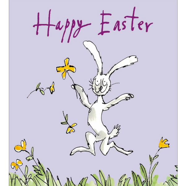 Happy Easter Rabbit With Daffodils Pack Of 5 Cards