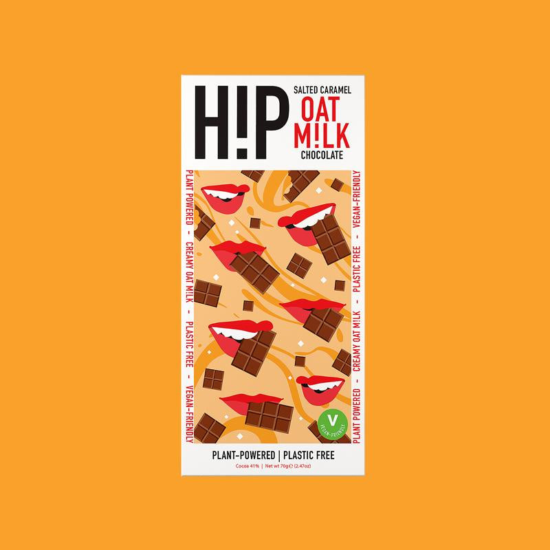 H!P Oat Milk Salted Caramel Chocolate Bar