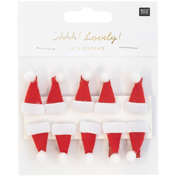 Santa Hat Pegs