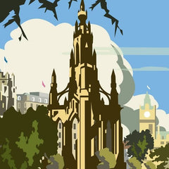 Scott Monument Edinburgh Postcard