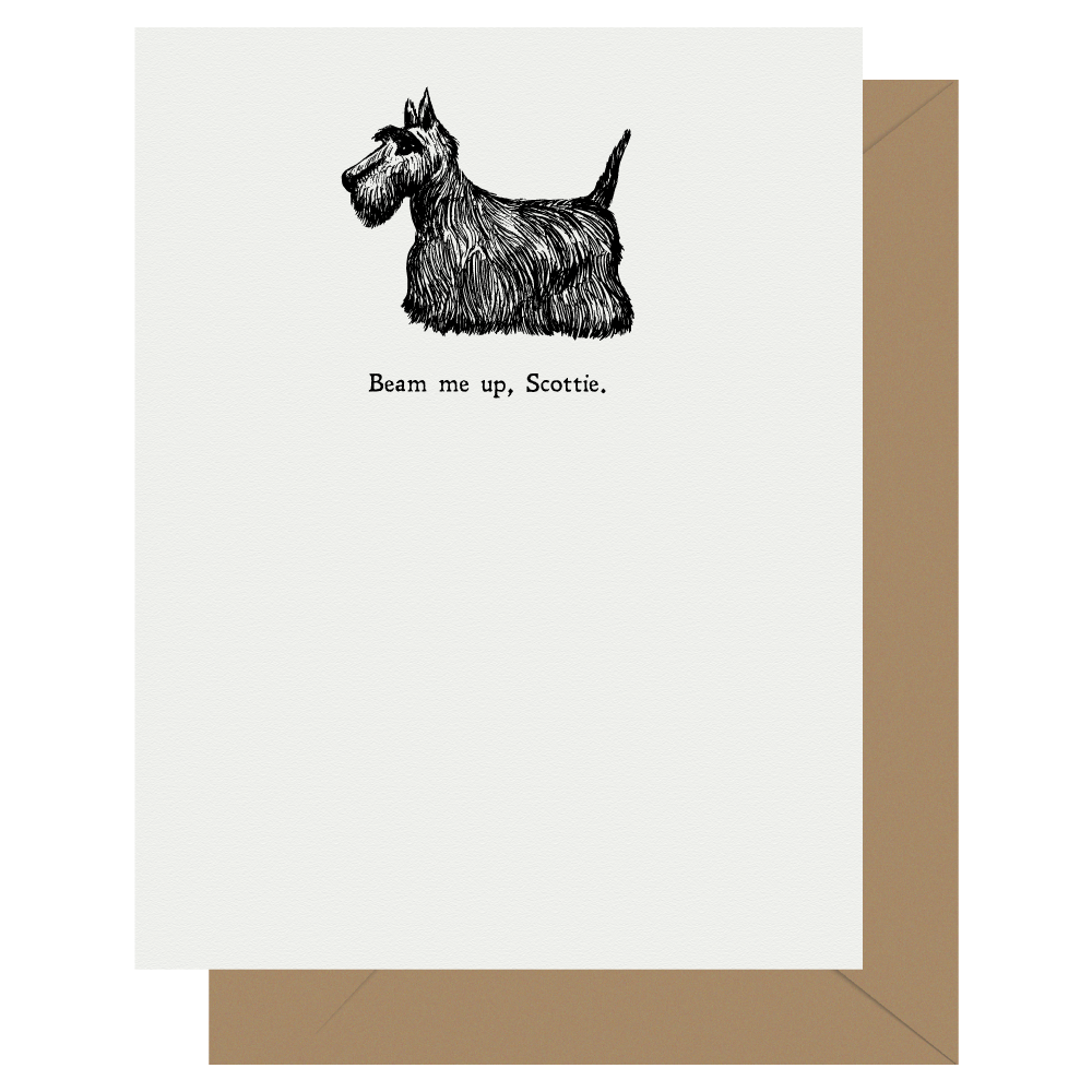 Beam Me Up, Scottie Card