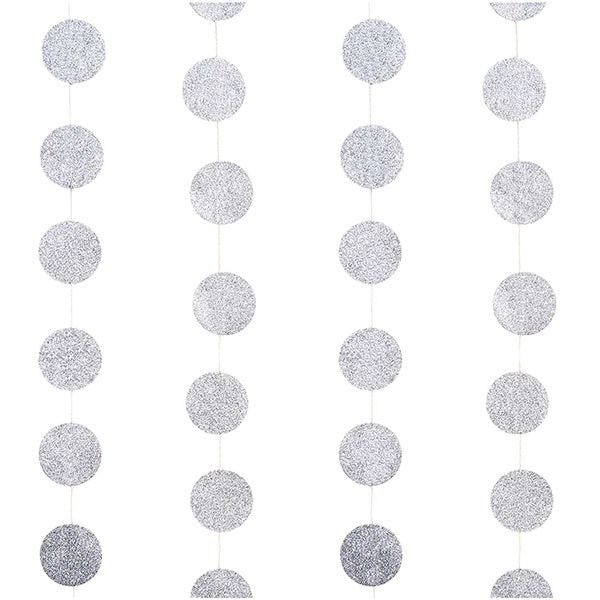 Silver Glitter Garland