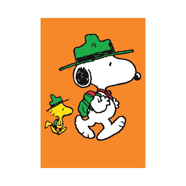 Woodstock Scouts Snoopy Mini Card