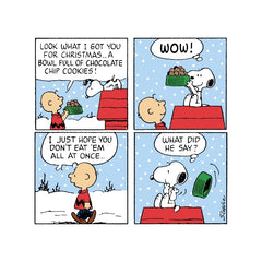 Snoopy Christmas Square Cookies Card