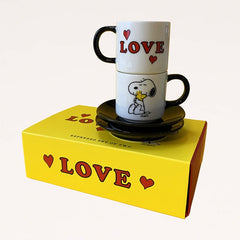 Love Snoopy Set of Two Espresso Cups