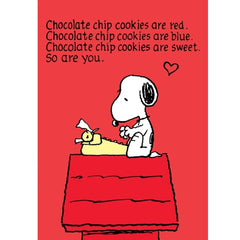 Snoopy Cookie Poem Card
