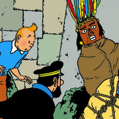 Prisoners of the Sun Tintin Poster