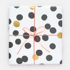 Black and Gold Spot Sheet Wrap