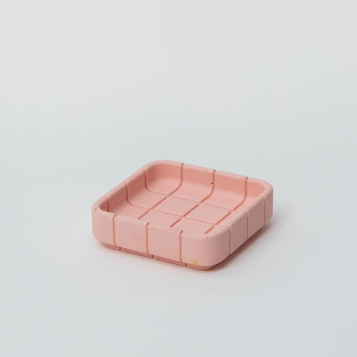 Tile Square Dish Miami Pink