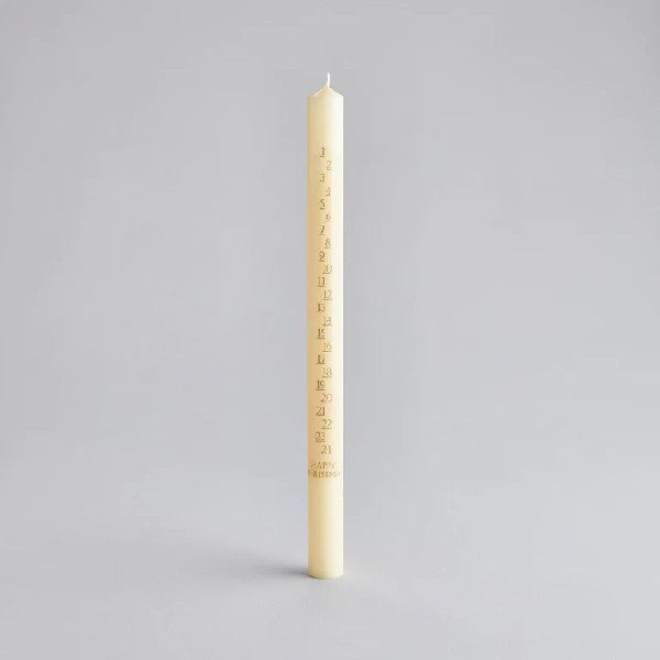 Ivory Advent Candle 7/8” x 12”