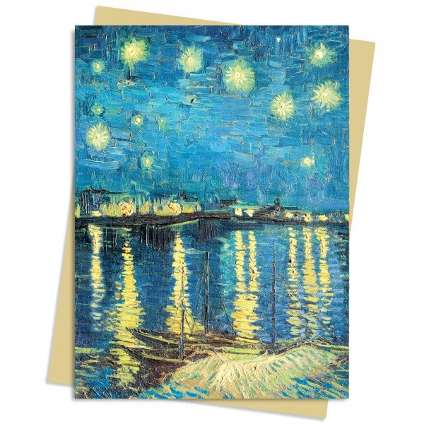 Van Gogh Starry Night Over the Rhone Card