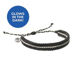 4Ocean Glow In The Dark Glow & Stygian Black Braided Bracelet