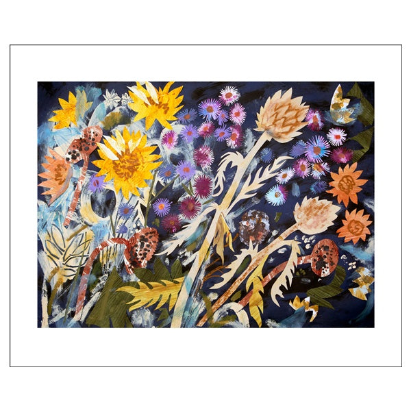 Sunflowers and Michaelmas Dasies