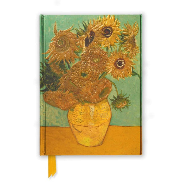 Van Gogh Sunflowers Foiled Notebook