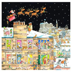 Edinburgh Tenements At Christmas Pack of 6 Cards