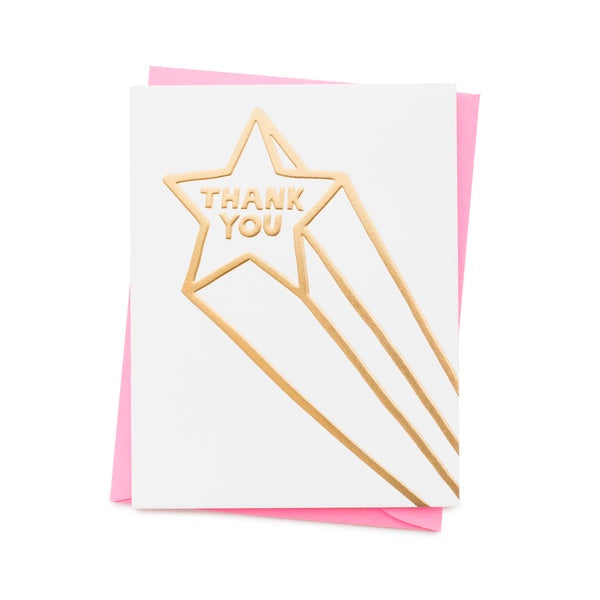 Thank You Shooting Star Card