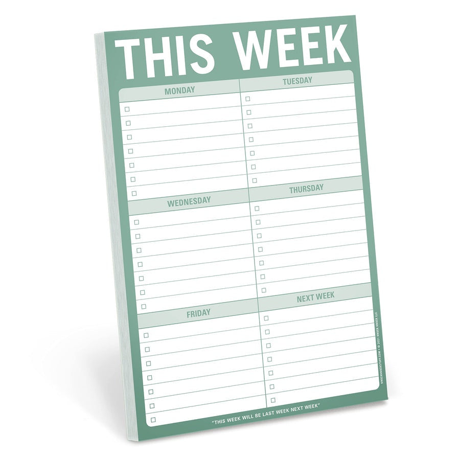This Week Checklist Pad