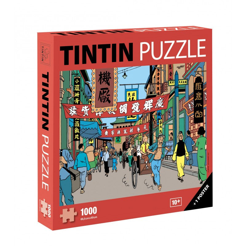 Tintin Shanghai Street 1000 Piece Jigsaw