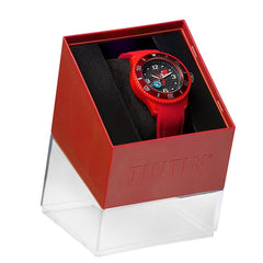 Tintin Watch - Destination Moon Rocket - Red