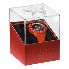 Tintin Watch - Destination Moon Rocket - Red