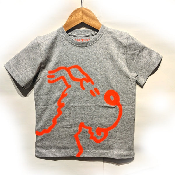 Snowy Orange Line Kids T-Shirt