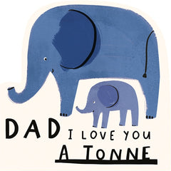 Dad I Love You A Tonne Card