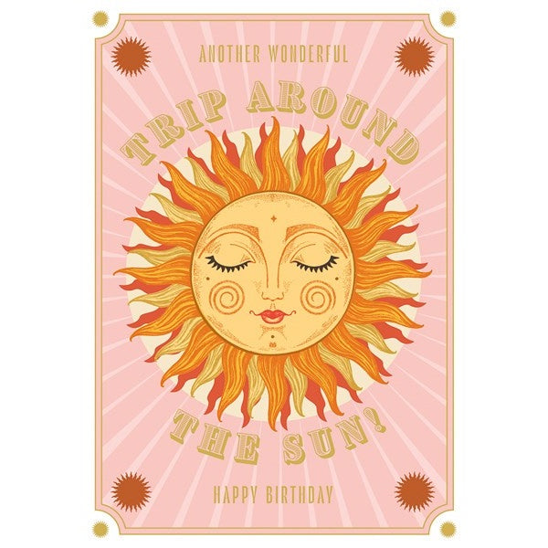 Trip Around The Sun Birthday Card