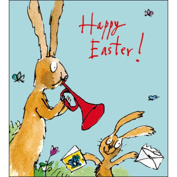 Happy Easter Quentin Blake Rabbits Card