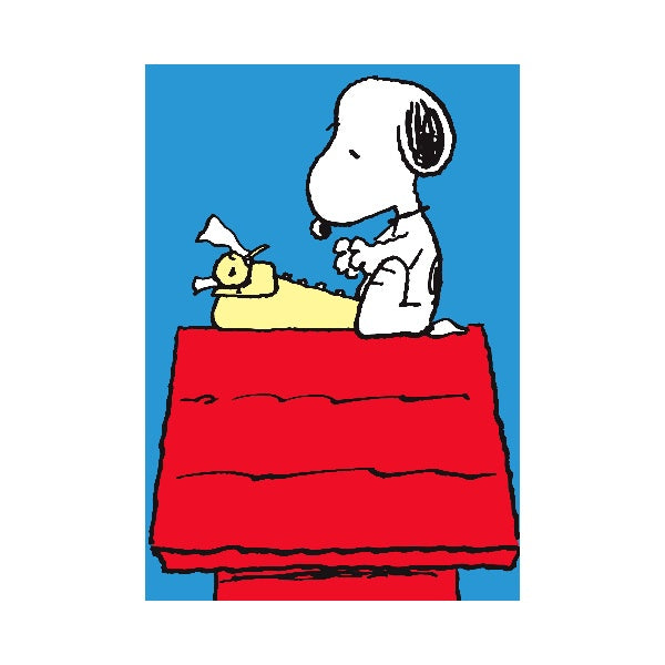 Typing Snoopy Mini Card