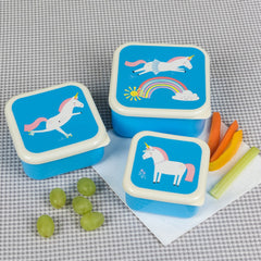 Magical Unicorn Set of 3 Snack Boxes