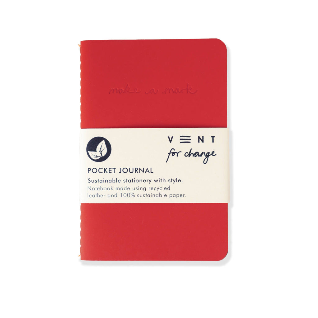 Make A Mark Pocket Notebook Red