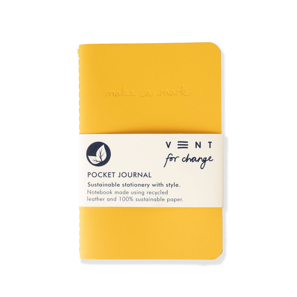 Make A Mark Pocket Notebook Yellow