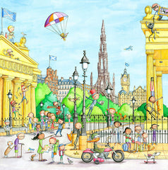 A View Of The Mound Gingerpaws Square Card