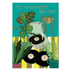 To Greatest Dad Ever Vinyl Card