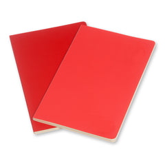 Moleskine Volant Ruled Pocket Journals Set of 2 Geranium Red