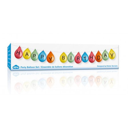 Happy Birthday Balloon Banner