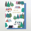 Wild Birthday Tents and Caravans Card