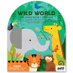 Wild World Colouring Book & Stickers