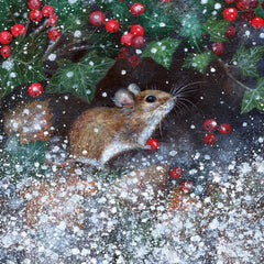 Animals and Winter Berries Box of 20 Christmas Cards