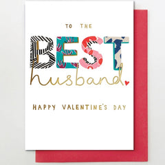 To The Best Husband Happy Valentine's Day Card