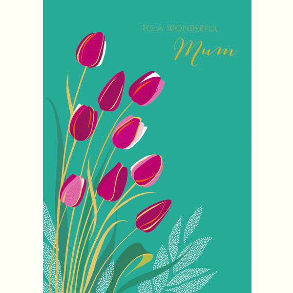 To a Wonderful Mum Tulips Card